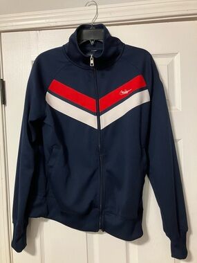St. Louis Cardinals MLB Nike Track Jacket Womens M Blue Full Zip Cooperstown